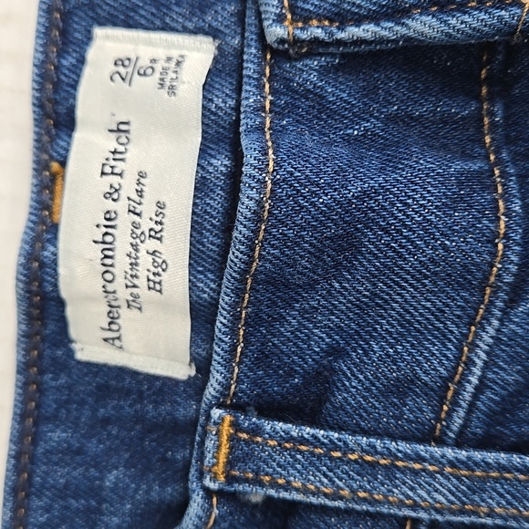 Abercrombie & Fitch Jeans Vintage Flare High Rise 28W - Picture 4 of 8